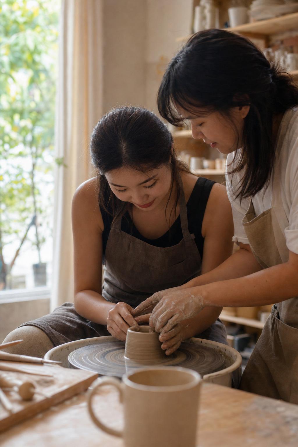 A host at work in their studio