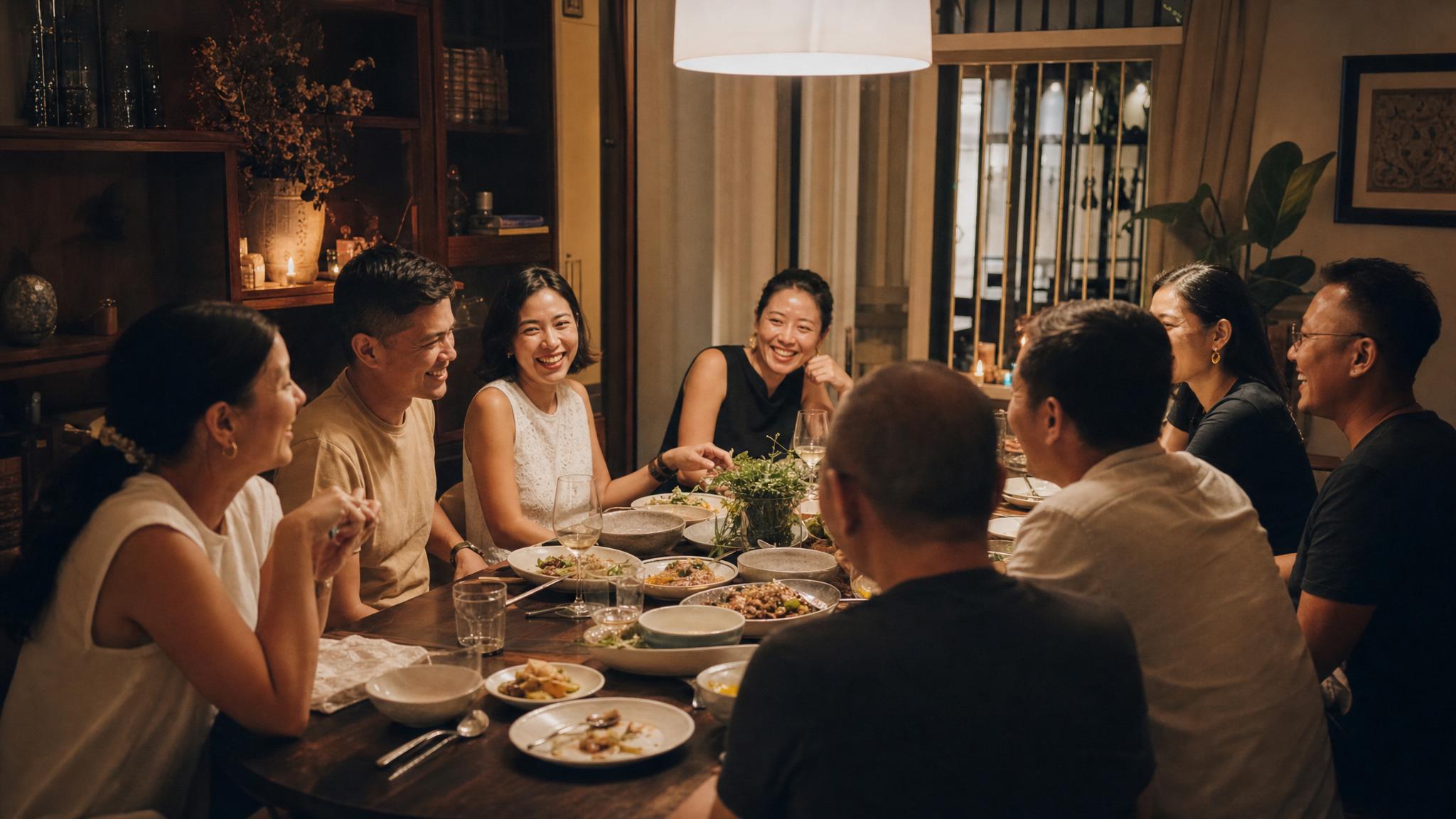 A small intimate gathering